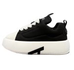 画像1: Unisex  Round toe lace-up platform dad sneakers shoes ユニセックス 男女兼用ラウンドトゥレースアップ厚底ダッドスニーカー　シューズ (1)