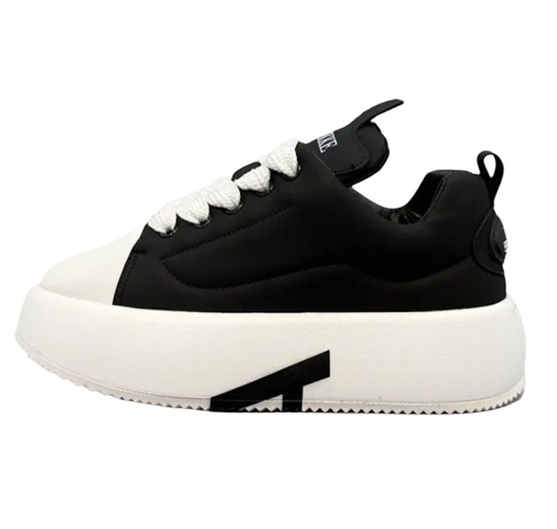 画像1: Unisex  Round toe lace-up platform dad sneakers shoes ユニセックス 男女兼用ラウンドトゥレースアップ厚底ダッドスニーカー　シューズ (1)