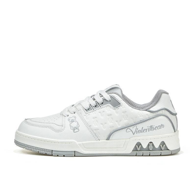 画像3: Unisex Violence Bear Point Leather Lace-up Sneakers shoes  ユニセックス 男女兼用バイオレンスベアポイントレザーレースアップスニーカー (3)