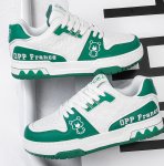 画像4: Unisex Violence Bear Point Leather Lace-up Sneakers shoes  ユニセックス 男女兼用バイオレンスベアポイントレザーレースアップスニーカー (4)