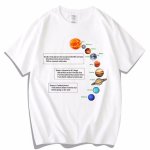 画像1: unisex Planet print round neck Short Sleeve T-Shirt 　プラネット プリントラウンドネック Tシャツ ユニセックス 男女兼用 (1)