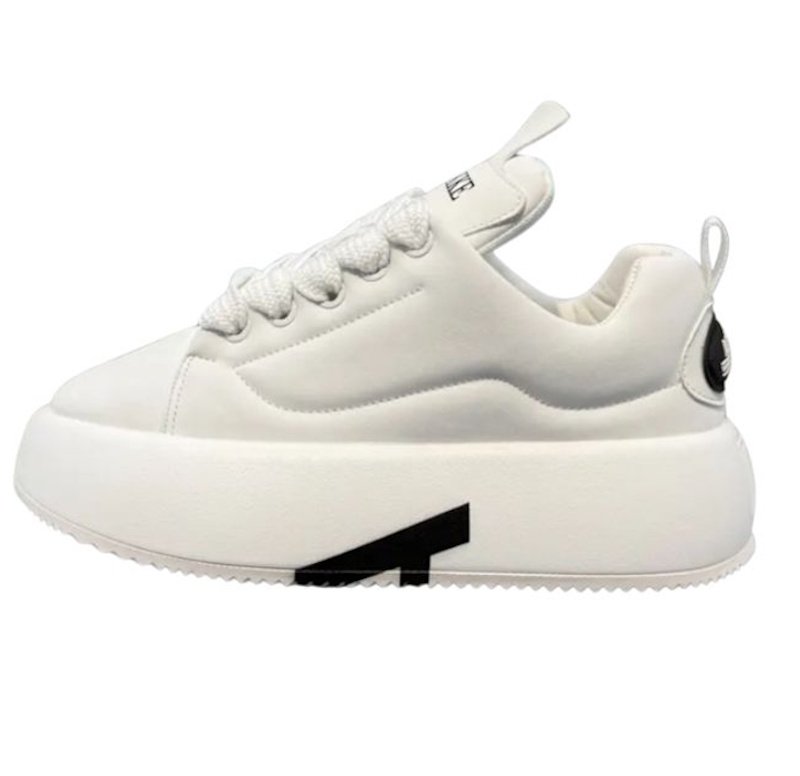 画像2: Unisex  Round toe lace-up platform dad sneakers shoes ユニセックス 男女兼用ラウンドトゥレースアップ厚底ダッドスニーカー　シューズ (2)