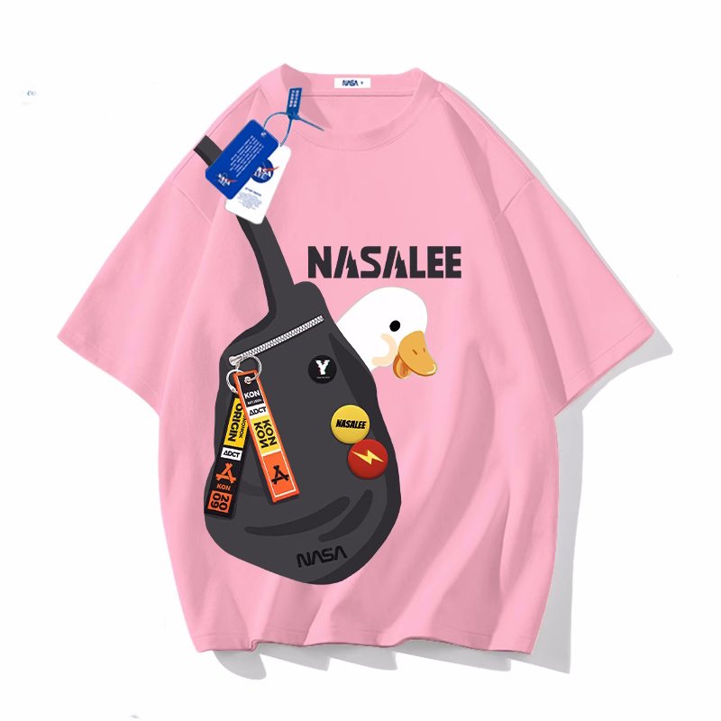 画像5: unisex NASALEE x Bag Goose print Short Sleeve T-Shirt  ナサNASALEEバッググースプリントラウンドネック Tシャツ ユニセックス 男女兼用 (5)