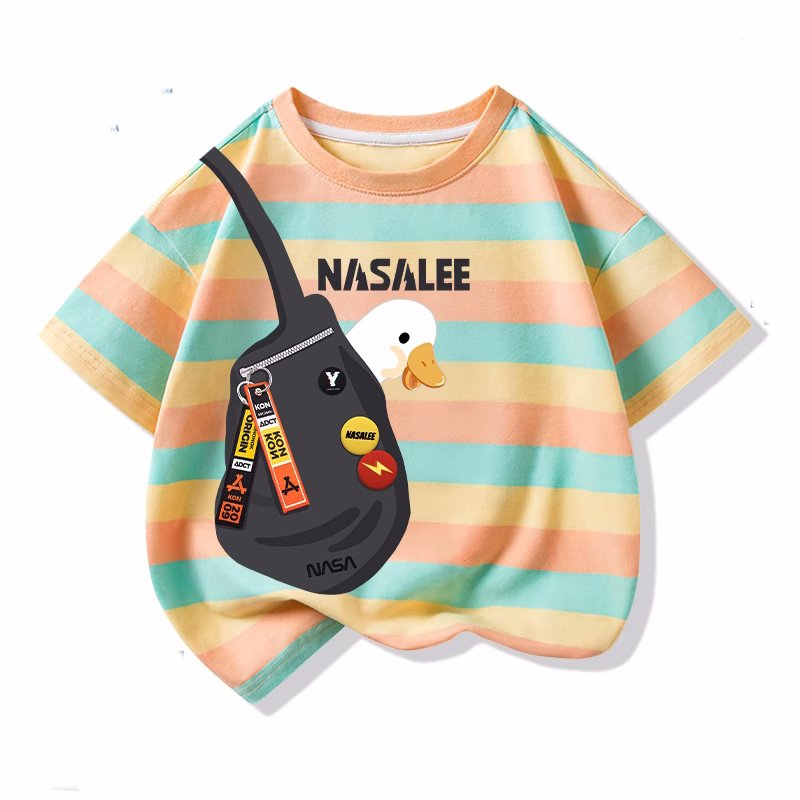 画像7: unisex NASALEE x Bag Goose print Short Sleeve T-Shirt  ナサNASALEEバッググースプリントラウンドネック Tシャツ ユニセックス 男女兼用 (7)