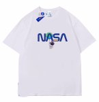 画像1: unisex NASA x Space x Astronaut print Short Sleeve T-Shirt 　ナサNASA×宇宙×宇宙飛行士プリントラウンドネック Tシャツ ユニセックス 男女兼用 (1)