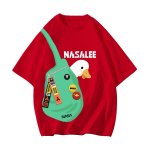 画像3: unisex NASALEE x Bag Goose print Short Sleeve T-Shirt 　ナサNASALEEバッググースプリントラウンドネック Tシャツ ユニセックス 男女兼用 (3)
