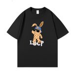 画像3: unisex Monogram Rabbit print Short Sleeve T-Shirt 　モノグラムラビットプリントラウンドネック Tシャツ ユニセックス 男女兼用 (3)
