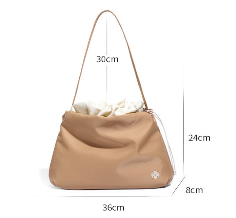 画像8: Drawstring Nylon Underarm Tote Shoulder Bag　ドローストリングナイロンアンダーアームトートショルダーバッグ (8)