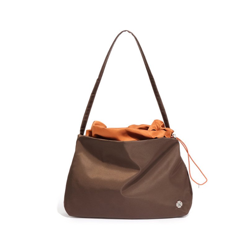 画像3: Drawstring Nylon Underarm Tote Shoulder Bag　ドローストリングナイロンアンダーアームトートショルダーバッグ (3)