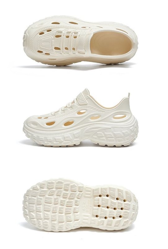 画像3: Unisex Hole shoes with EVA thick sole and anti-slip sneakers shoes ユニセックス 男女兼用EVA厚底滑り止め付きホールシューズ (3)