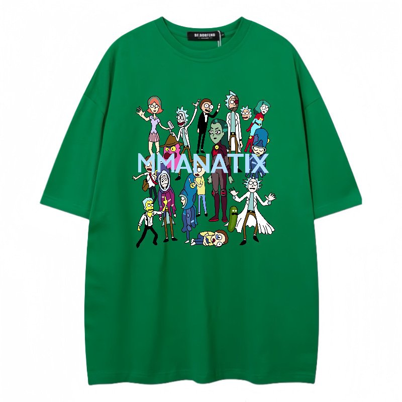 画像10: unisex rick and morty cast Short Sleeve T-Shirt　リックアンドモーティキャストプリントラウンドネック Tシャツ ユニセックス 男女兼用 (10)