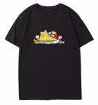 画像1: unisex Charlie Brown & Lucy & Sneakers Short Sleeve T-Shirt　チャーリーブラウン＆ルーシー＆スニーカープリントラウンドネック Tシャツ ユニセックス 男女兼用 (1)