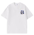 画像1: unisex  Bearbrick & B short-sleeved T-shirt　ベアブリック＆Bラウンドネック Tシャツ ユニセックス 男女兼用 (1)