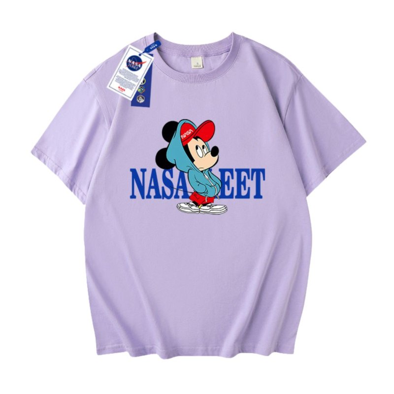 画像5: NASA EET x Mickey Mouse  Print T-shirt ユニセックス男女兼用 ナサ ミッキーマウス プリント半袖 Tシャツ (5)