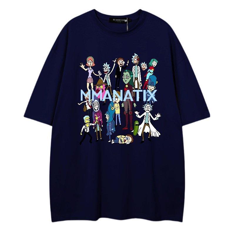 画像4: unisex rick and morty cast Short Sleeve T-Shirt　リックアンドモーティキャストプリントラウンドネック Tシャツ ユニセックス 男女兼用 (4)