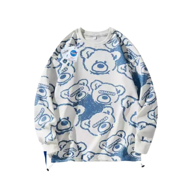 画像18: Nasa x Bear x Brick Bear kaws Sweatshirt 　ユニセックス 男女兼用ナサ×ベア×ブリックベアカウズスウェットシャツ トレーナー (18)