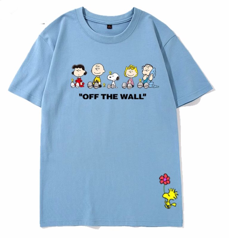 画像10: unisex  Snoopy and Friends Joint Short Sleeve T-Shirt　スヌーピーと仲間たちジョイントプリントラウンドネック Tシャツ ユニセックス 男女兼用 (10)