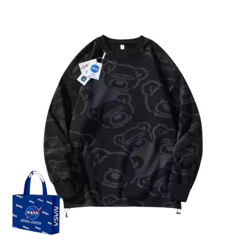 画像20: Nasa x Bear x Brick Bear kaws Sweatshirt 　ユニセックス 男女兼用ナサ×ベア×ブリックベアカウズスウェットシャツ トレーナー (20)