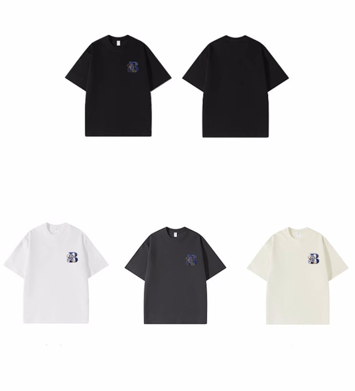 画像5: unisex  Bearbrick & B short-sleeved T-shirt　ベアブリック＆Bラウンドネック Tシャツ ユニセックス 男女兼用 (5)