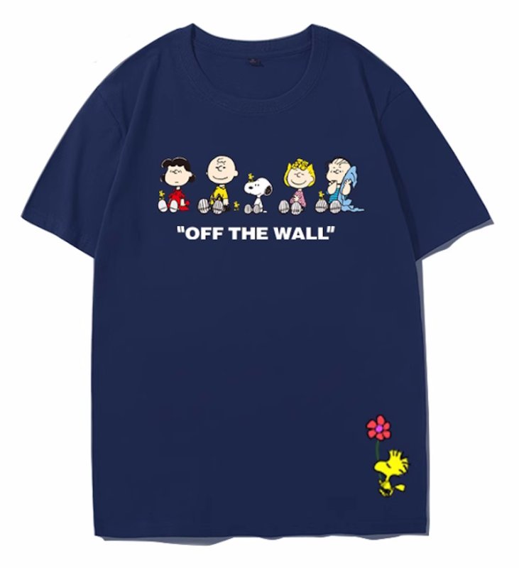 画像6: unisex  Snoopy and Friends Joint Short Sleeve T-Shirt　スヌーピーと仲間たちジョイントプリントラウンドネック Tシャツ ユニセックス 男女兼用 (6)