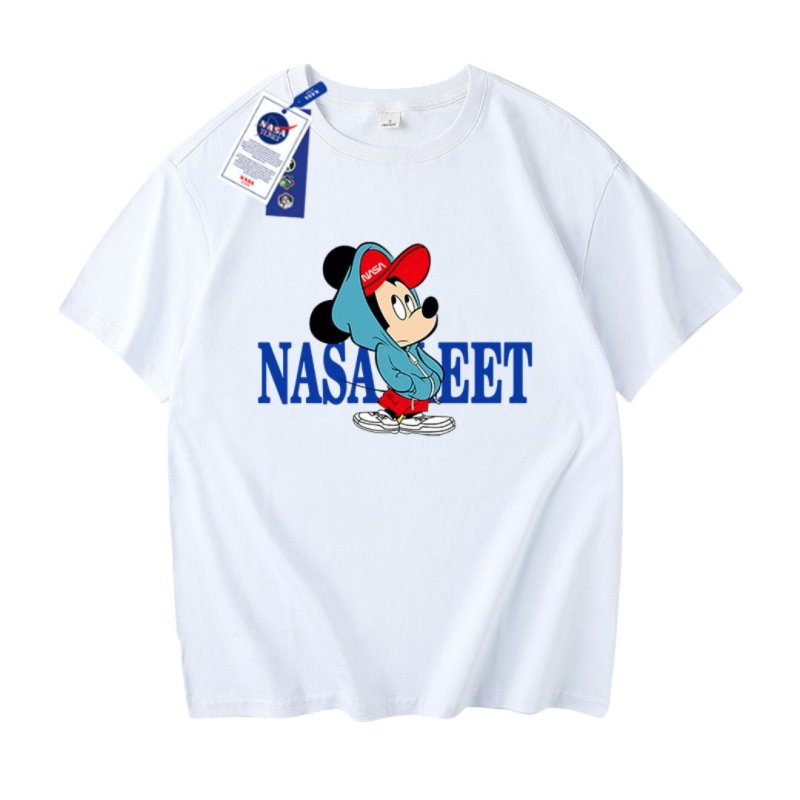 画像2: NASA EET x Mickey Mouse  Print T-shirt ユニセックス男女兼用 ナサ ミッキーマウス プリント半袖 Tシャツ (2)