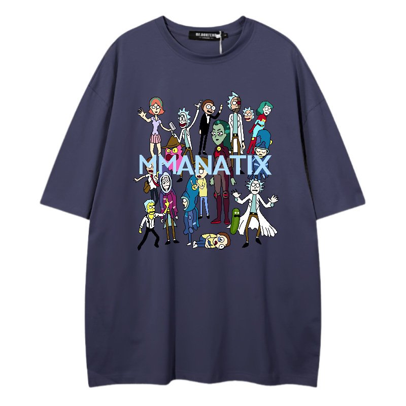 画像11: unisex rick and morty cast Short Sleeve T-Shirt　リックアンドモーティキャストプリントラウンドネック Tシャツ ユニセックス 男女兼用 (11)
