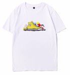 画像2: unisex Charlie Brown & Lucy & Sneakers Short Sleeve T-Shirt　チャーリーブラウン＆ルーシー＆スニーカープリントラウンドネック Tシャツ ユニセックス 男女兼用 (2)