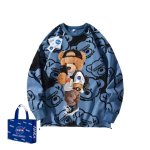 画像15: Nasa x Bear x Brick Bear kaws Sweatshirt 　ユニセックス 男女兼用ナサ×ベア×ブリックベアカウズスウェットシャツ トレーナー (15)