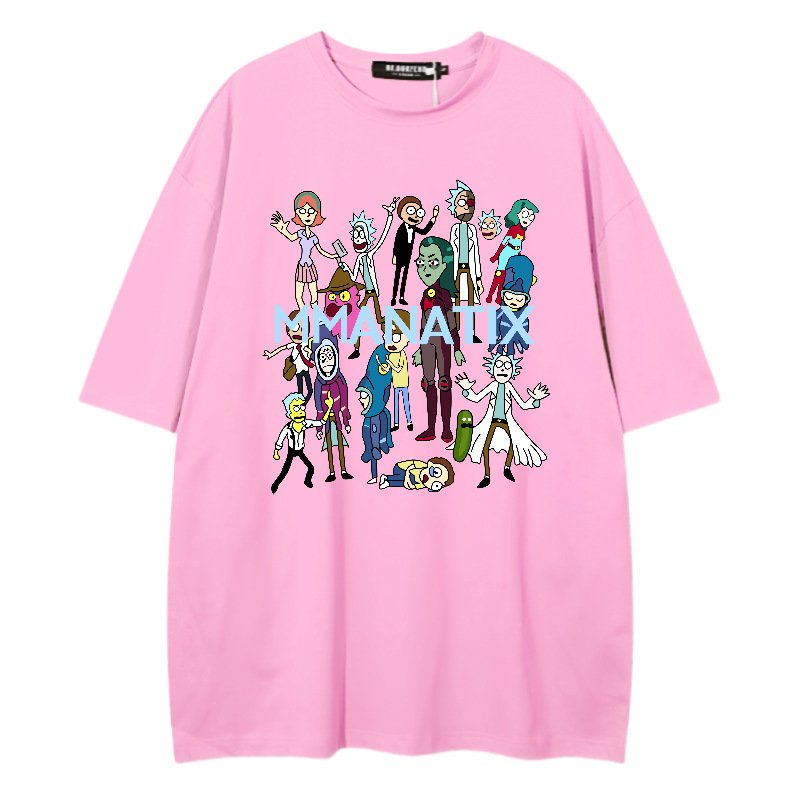 画像5: unisex rick and morty cast Short Sleeve T-Shirt　リックアンドモーティキャストプリントラウンドネック Tシャツ ユニセックス 男女兼用 (5)