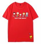 画像2: unisex  Snoopy and Friends Joint Short Sleeve T-Shirt　スヌーピーと仲間たちジョイントプリントラウンドネック Tシャツ ユニセックス 男女兼用 (2)