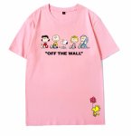 画像9: unisex  Snoopy and Friends Joint Short Sleeve T-Shirt　スヌーピーと仲間たちジョイントプリントラウンドネック Tシャツ ユニセックス 男女兼用 (9)