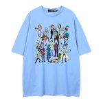 画像12: unisex rick and morty cast Short Sleeve T-Shirt　リックアンドモーティキャストプリントラウンドネック Tシャツ ユニセックス 男女兼用 (12)