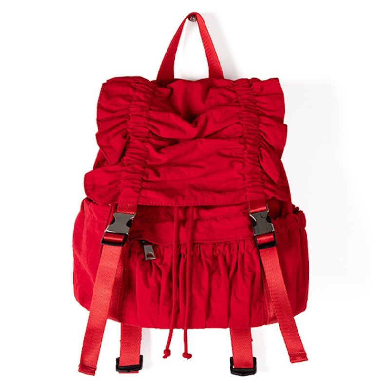 画像1:  Pleated nylon lightweight backpack tote shoulder  bag　プリーツナイロン軽量バックパックリュックトートショルダーアンダーアームバッグ (1)