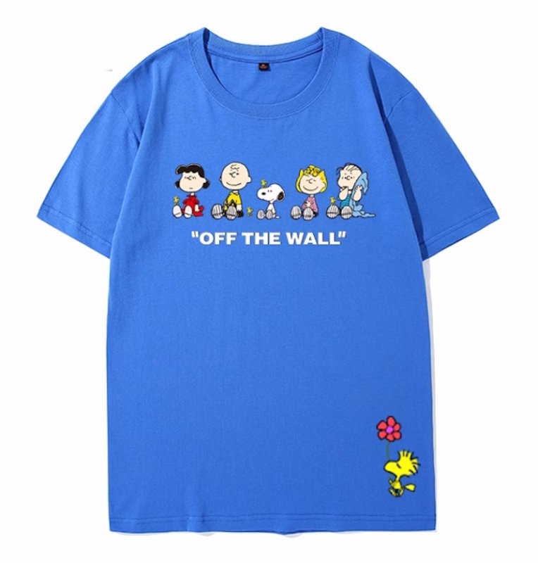 画像8: unisex  Snoopy and Friends Joint Short Sleeve T-Shirt　スヌーピーと仲間たちジョイントプリントラウンドネック Tシャツ ユニセックス 男女兼用 (8)