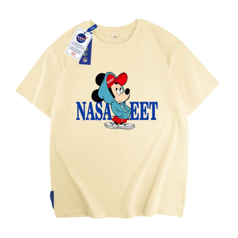 画像6: NASA EET x Mickey Mouse  Print T-shirt ユニセックス男女兼用 ナサ ミッキーマウス プリント半袖 Tシャツ (6)