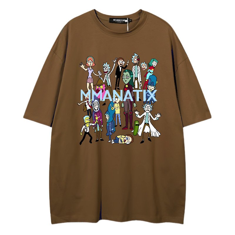 画像8: unisex rick and morty cast Short Sleeve T-Shirt　リックアンドモーティキャストプリントラウンドネック Tシャツ ユニセックス 男女兼用 (8)