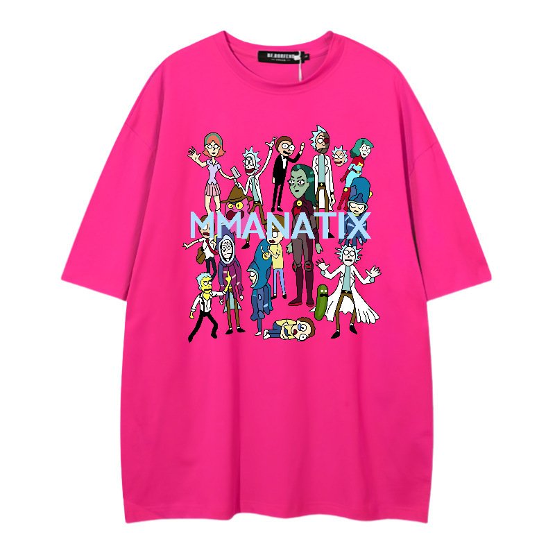 画像9: unisex rick and morty cast Short Sleeve T-Shirt　リックアンドモーティキャストプリントラウンドネック Tシャツ ユニセックス 男女兼用 (9)