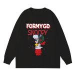 画像3: Heavy double yarn Snoopy Girl & Woodstock print long sleeveT-shirt  ヘビーダブルヤーンスヌーピーガール＆ウッドストックプリント長袖Tシャツ (3)