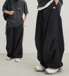 画像7: Unisex Quick-drying loose parachute pants　 男女兼用 韓国 ユニセックス クイックドライパラシュートルーズパンツパンツ ヒップホップ ストリートダンス カジュアル  (7)