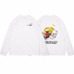 画像1: unisex The Simpsons & Snoopy & Printed Long Sleeve T-Shirt　シンプソンズ＆ スヌーピー＆プリント長袖Tシャツプリント ユニセックス 男女兼用 (1)