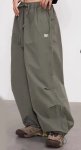 画像9: Unisex Quick-drying loose parachute pants　 男女兼用 韓国 ユニセックス クイックドライパラシュートルーズパンツパンツ ヒップホップ ストリートダンス カジュアル  (9)