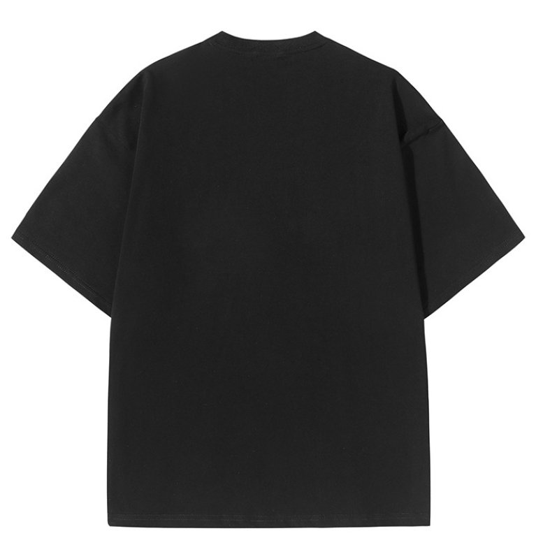 画像8: unisex Bearbrick French Fries Print Short Sleeve T-Shirt　ベアブリック×ポテトフライプリントラウンドネック Tシャツ ユニセックス 男女兼用 (8)