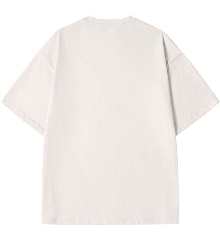 画像6: unisex Bearbrick French Fries Print Short Sleeve T-Shirt　ベアブリック×ポテトフライプリントラウンドネック Tシャツ ユニセックス 男女兼用 (6)