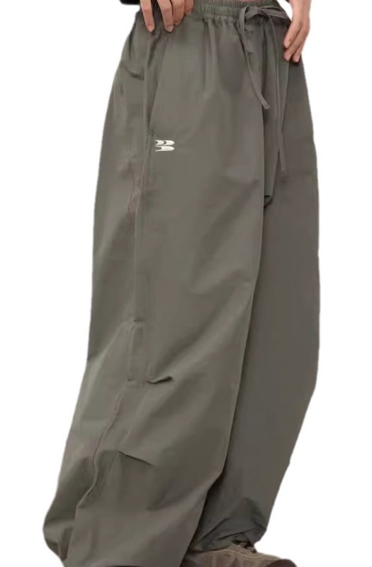 画像6: Unisex Quick-drying loose parachute pants  男女兼用 韓国 ユニセックス クイックドライパラシュートルーズパンツパンツ ヒップホップ ストリートダンス カジュアル  (6)