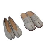 画像3: Women's Leather Tabi loafers ballerina flat ballet flat shoes 本革 足袋 タビ ローファー ミュール フラット バレエシューズ パンプス (3)