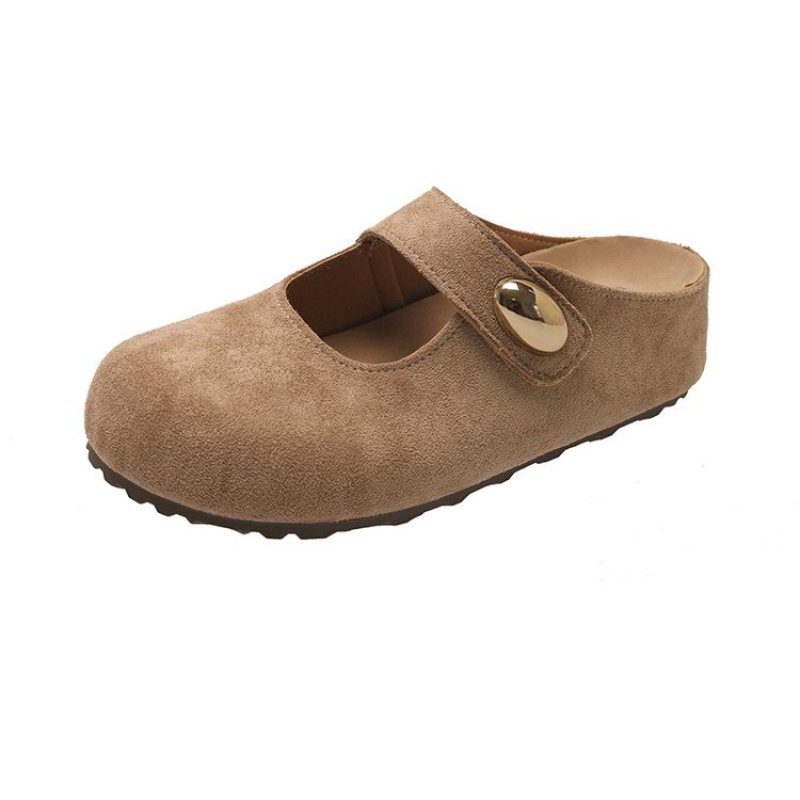 画像1: Baotou Leather platform slip-on style mule sandals Slippers　バオトゥレザープラットフォーム厚底ミュールサンダルスリッパ (1)