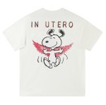 画像2: SALE セール Nirvana x Snoopy Print Round Neck T-Shirt ニルヴァーナ×スヌーピー プリントラウンドネック Tシャツ ユニセックス 男女兼用 古着風 ヴィンテージ風 バンドT (2)