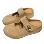 画像5: Baotou Leather platform slip-on style mule sandals Slippers　バオトゥレザープラットフォーム厚底ミュールサンダルスリッパ (5)
