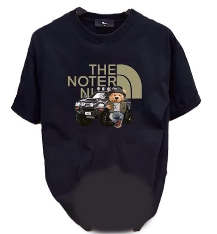 画像5: unisex Outdoor Bear x Jeep Print Short Sleeve T-Shirt　アウトドア×ジーププリントラウンドネック Tシャツ ユニセックス 男女兼用 (5)