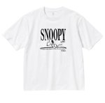 画像1: Surfboard x Snoopy Print Round Neck T-Shirt　サーフボード×スヌーピー プリントラウンドネック Tシャツ ユニセックス 男女兼用 (1)